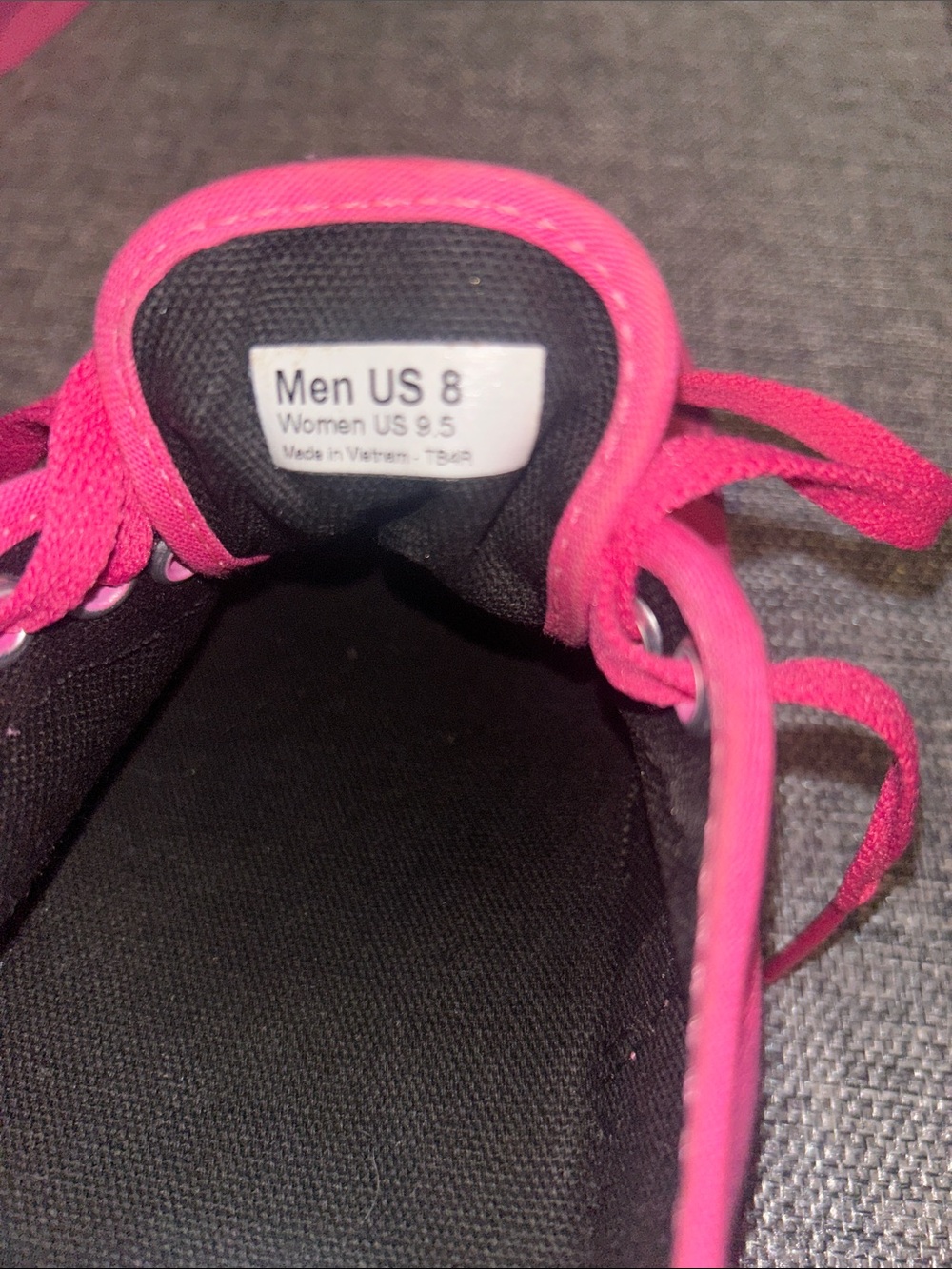 Vans Pink Canvas Low-Top Lace-Up Sneakers - Picture 8 of 9